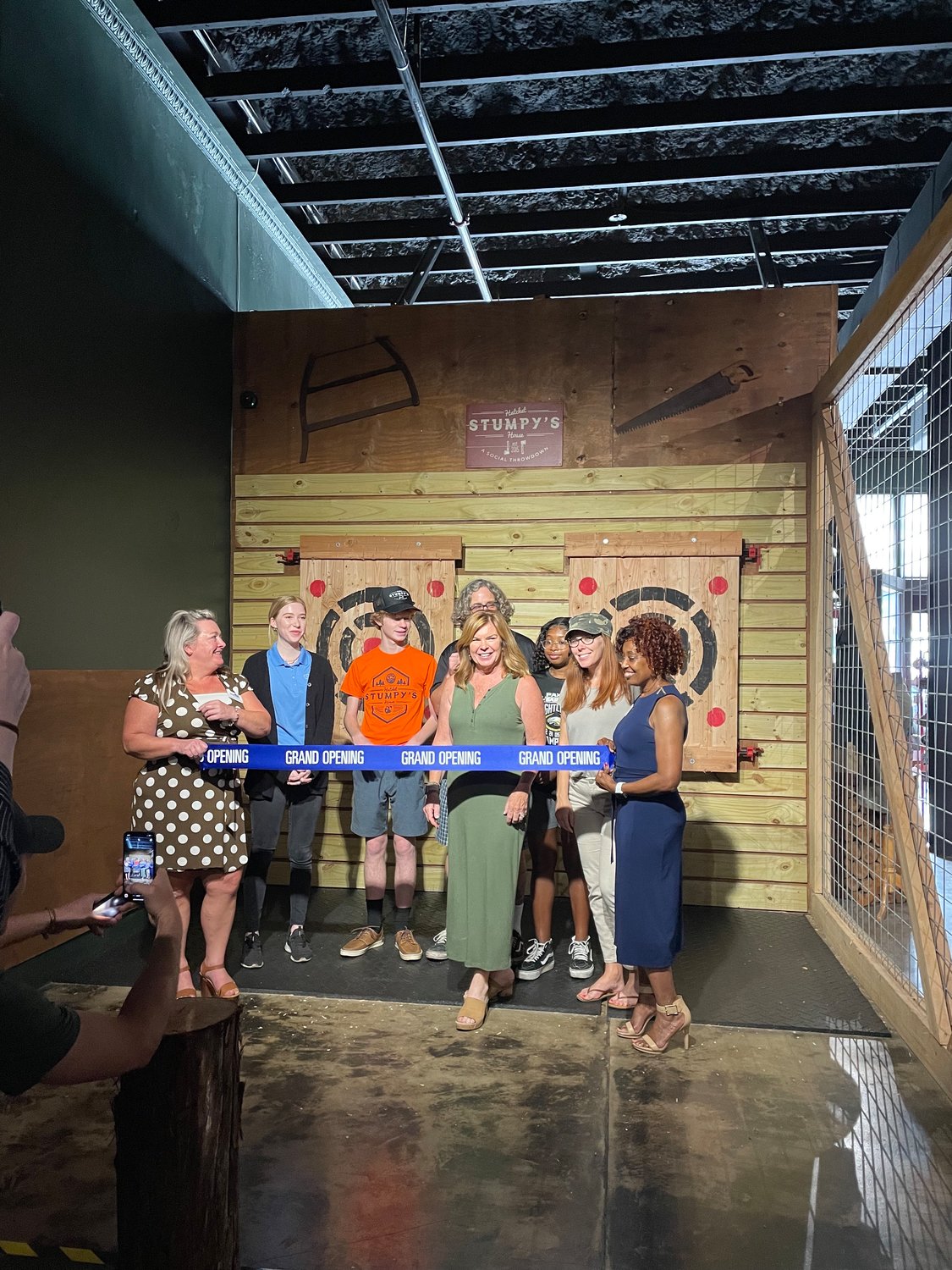 Stumpy’s Hatchet House recently held a ceremony to open its 32nd location nationally and first in Jacksonville.